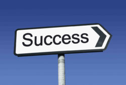 Road sign to success