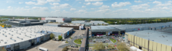 Photo: Bird's eye view of the trade fair halls