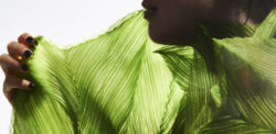 Photo: Issey Miyake scarf. Photo by Gianni Diliberto.  